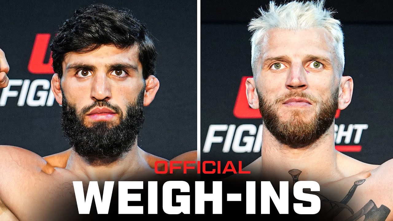 Взвешивание бойцов Царукян и Хукер | UFC Qatar