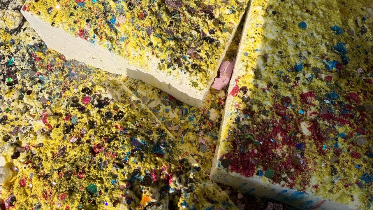 ASMR Spirit Crush | Fresh Blocks, Cornstarch, mica powder and Sparkle toppings