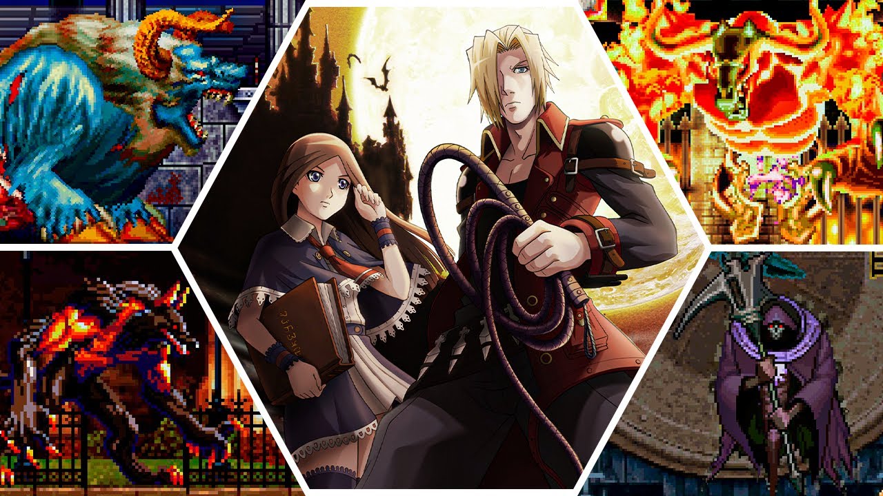 Castlevania: Portrait of Ruin (PC) — All Bosses (No Damage) & Endings