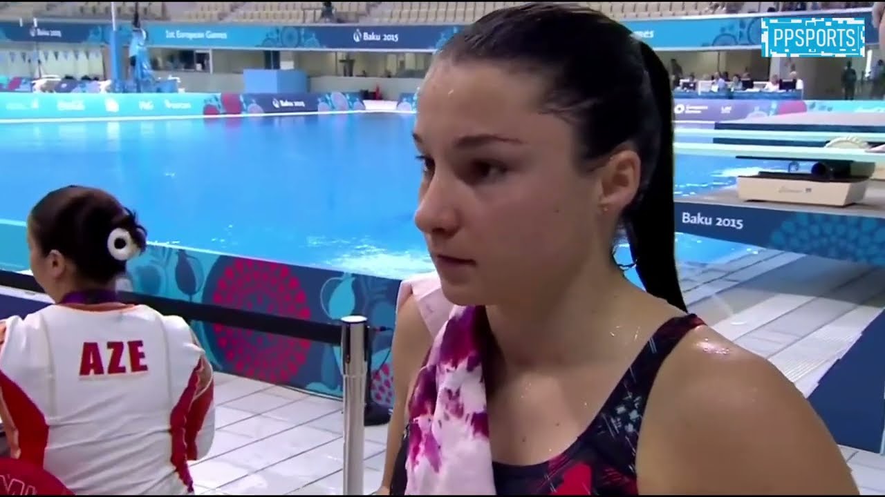 Madeline Coquoz (Switzerland) l 1m Platform &mdash; European Diving Championships