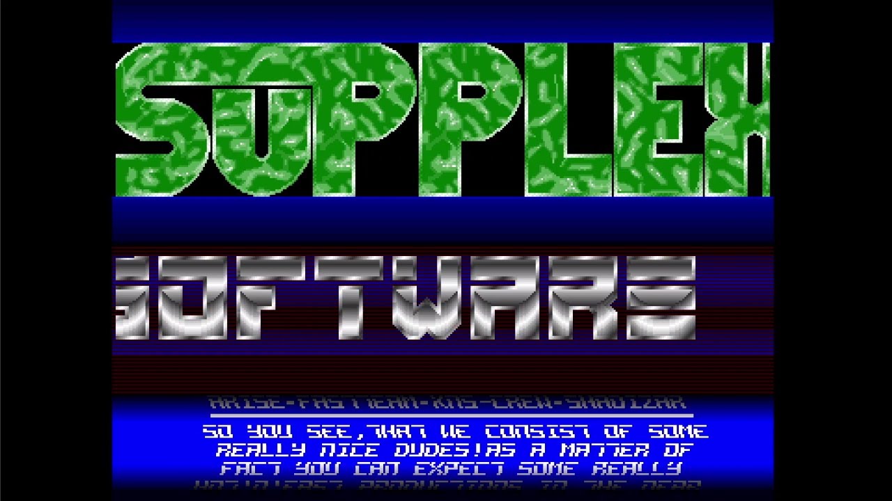 Commodore Amiga demo: Supplex - First demo (1989)