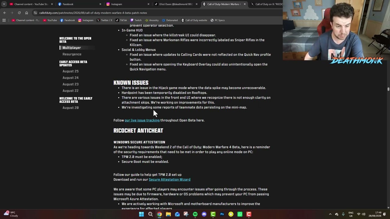 Modern Warfare 4: CHEAT SELLER GETTING CAUGHT, BETA WEEKEND 2 PATCH NOTES!