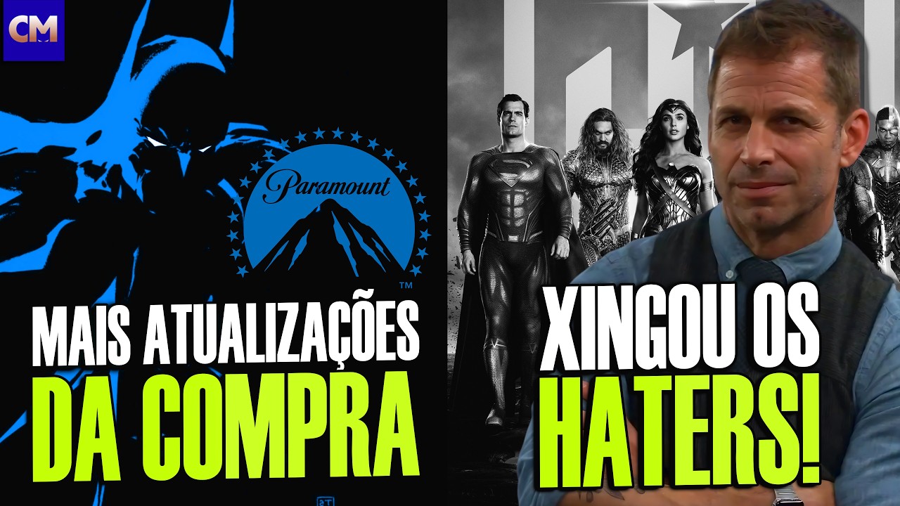 🚨 SNYDER QUER CONTINUAR SEU UNIVERSO E MANDA RECADO AOS HATERS! + Paramount e Warner!