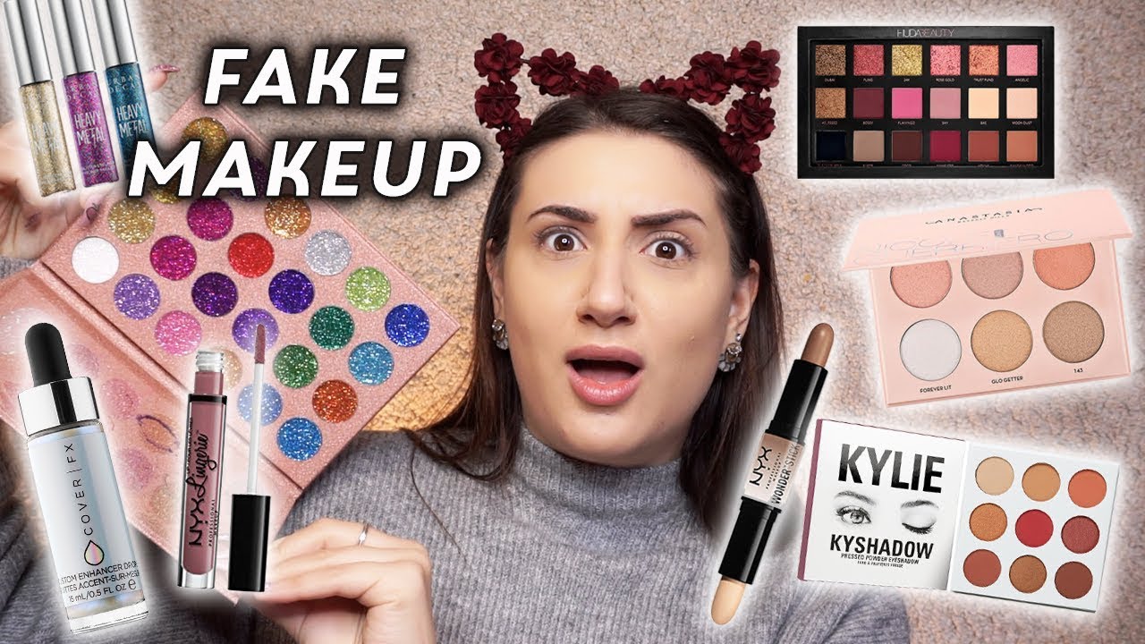 MI TRUCCO CON I PRODOTTI FAKE 😱 KYLIE COSMETICS, HUDA BEAUTY, ANASTASIA BEVERLY HILLS, NYX