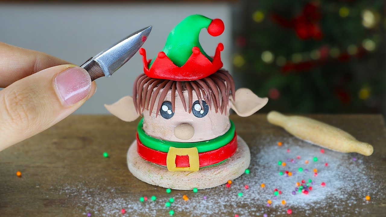 I Made a Real Miniature Elf Cake 🍄✨ | Cozy ASMR Baking