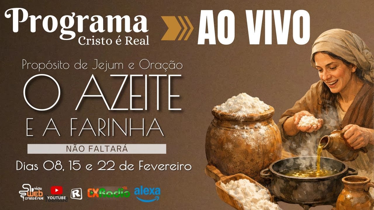 O Milagre da Provisão - Programa Cristo é Real - Ao Vivo  - 15 02 26