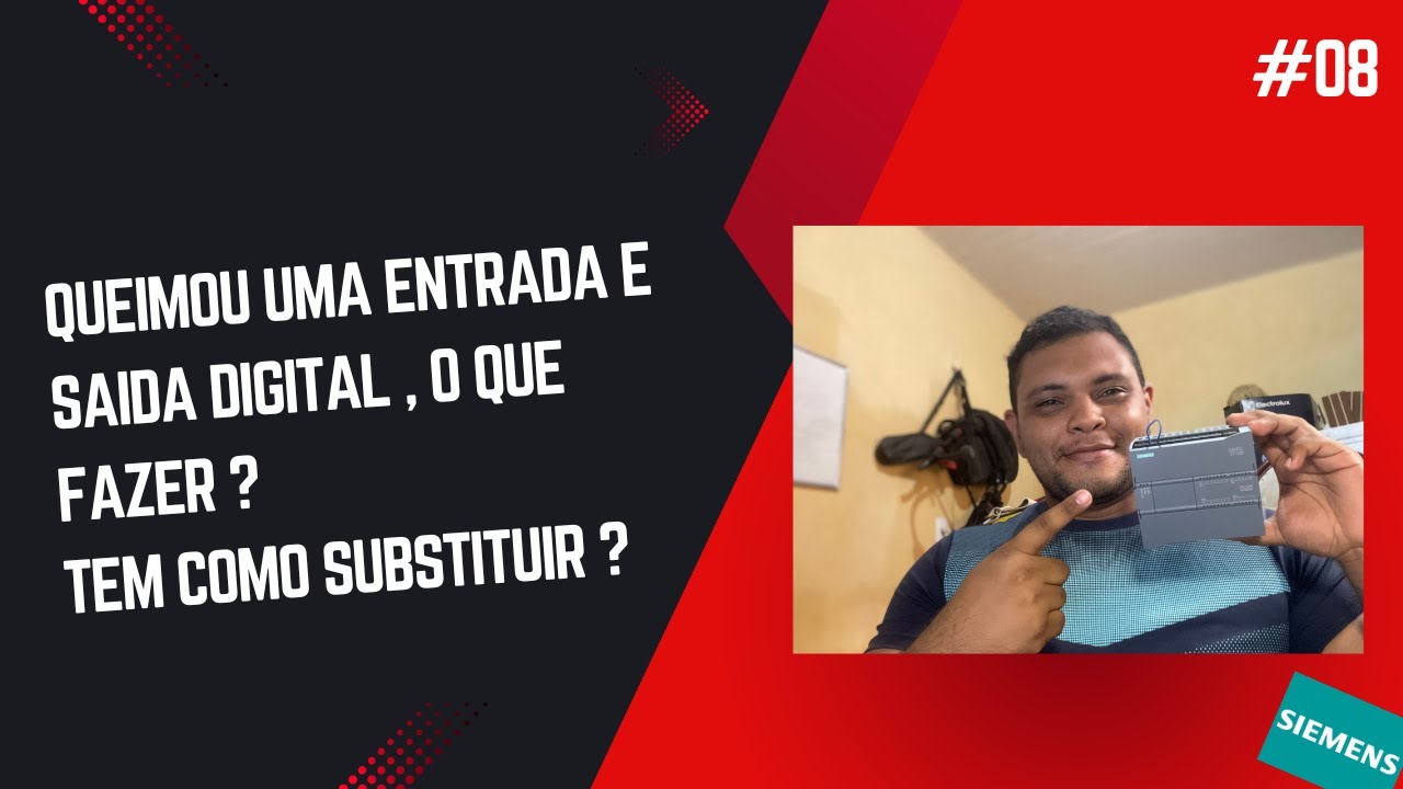QUEIMOU UMA ENTRADA E SAIDA DIGITAL DO CLP  COMO FAZER PRA SUBSTITUIR  !