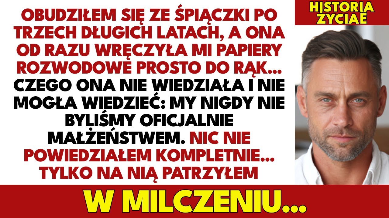 Obudziłem się ze ŚPIączki po 3 latach i dostałem papiery rozwodowe... A NIGDY nie byłem żonaty