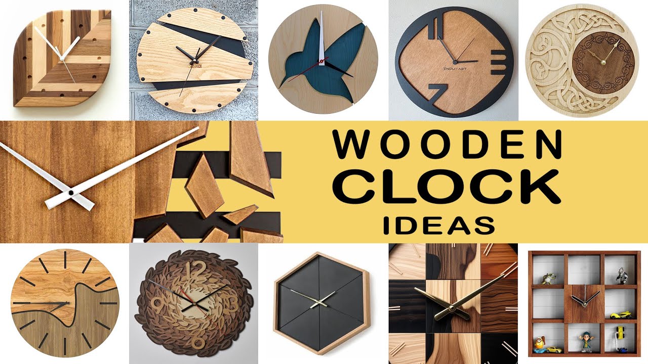 250 DIY Wooden Wall Clock ideas / DIY Art Wooden Clock At Home