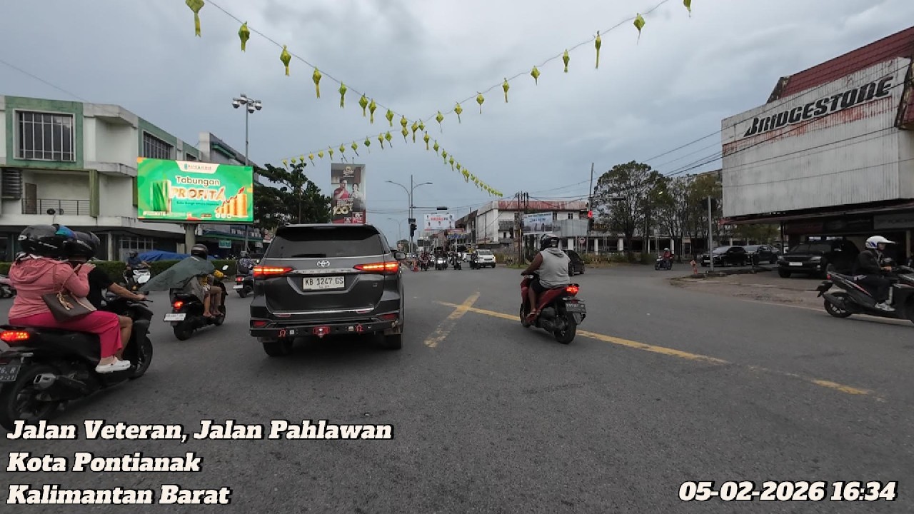 Evening Drive on Jl. Veteran Pahlawan, Pontianak, Kalimantan Barat | 05-02-2026 16.34