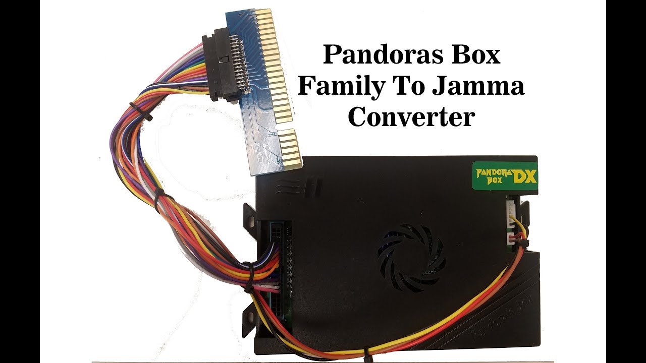 Версия Pandoras Box DX Family с установленным конвертером Jamma Hanress