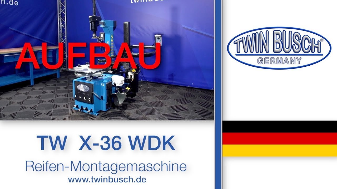 Aufbau der Reifen-Montagemaschine TW X-36 WDK von TWIN BUSCH®