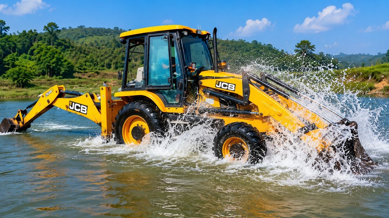 JCB 3DX Backhoe Loader Washing To Parking Jcb Wala Video #jcb 