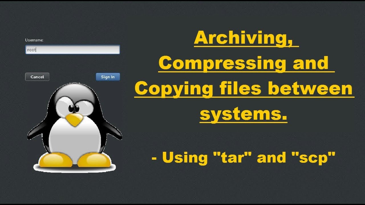 How to take backup in Linux||Archiving compressing copying files between systems || 'tar' and 'scp'