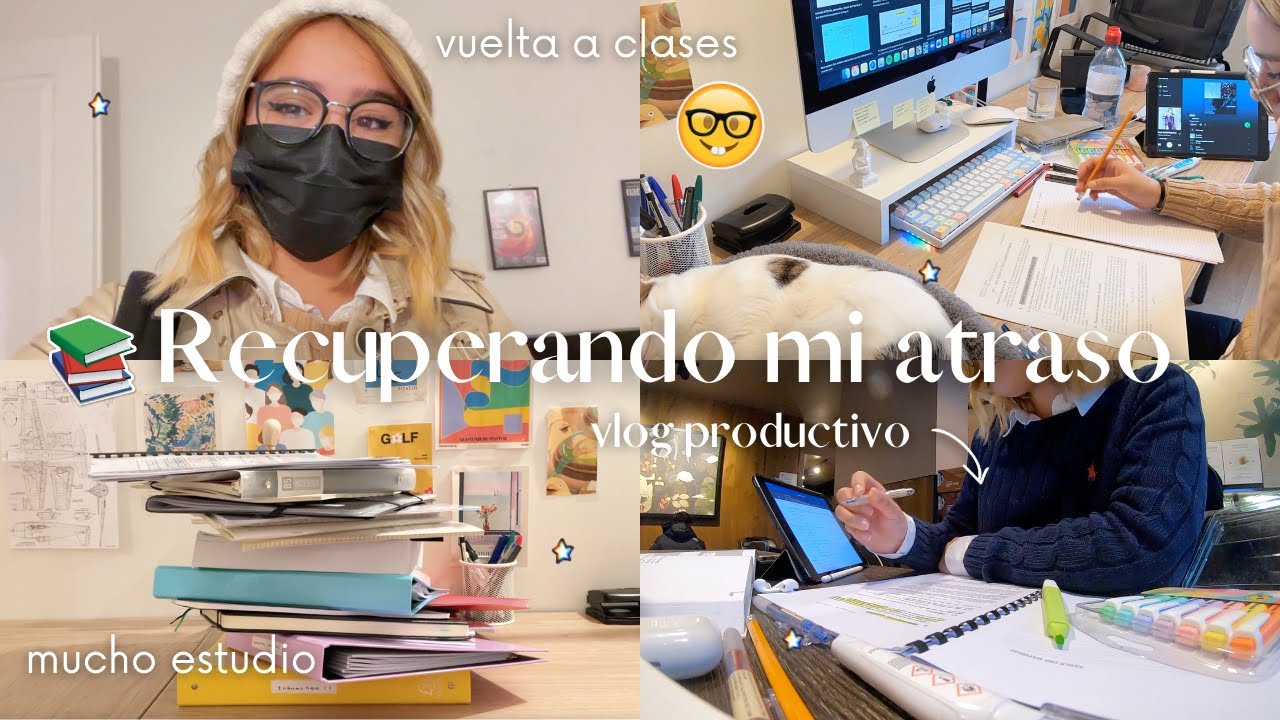 Poniéndome al Día con la Universidad después de tener Covid... Vlog Productivo!
