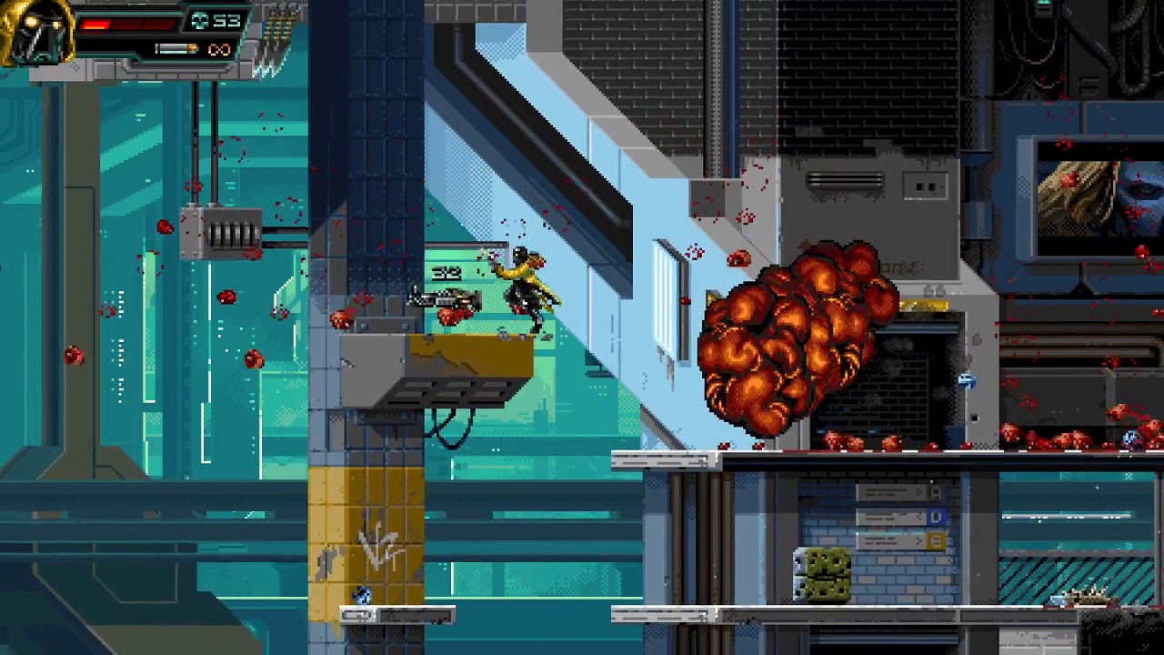 Huntdown - Area 2-5 Unholy Goalie - Badass Difficulty, All Objectives , No Miss