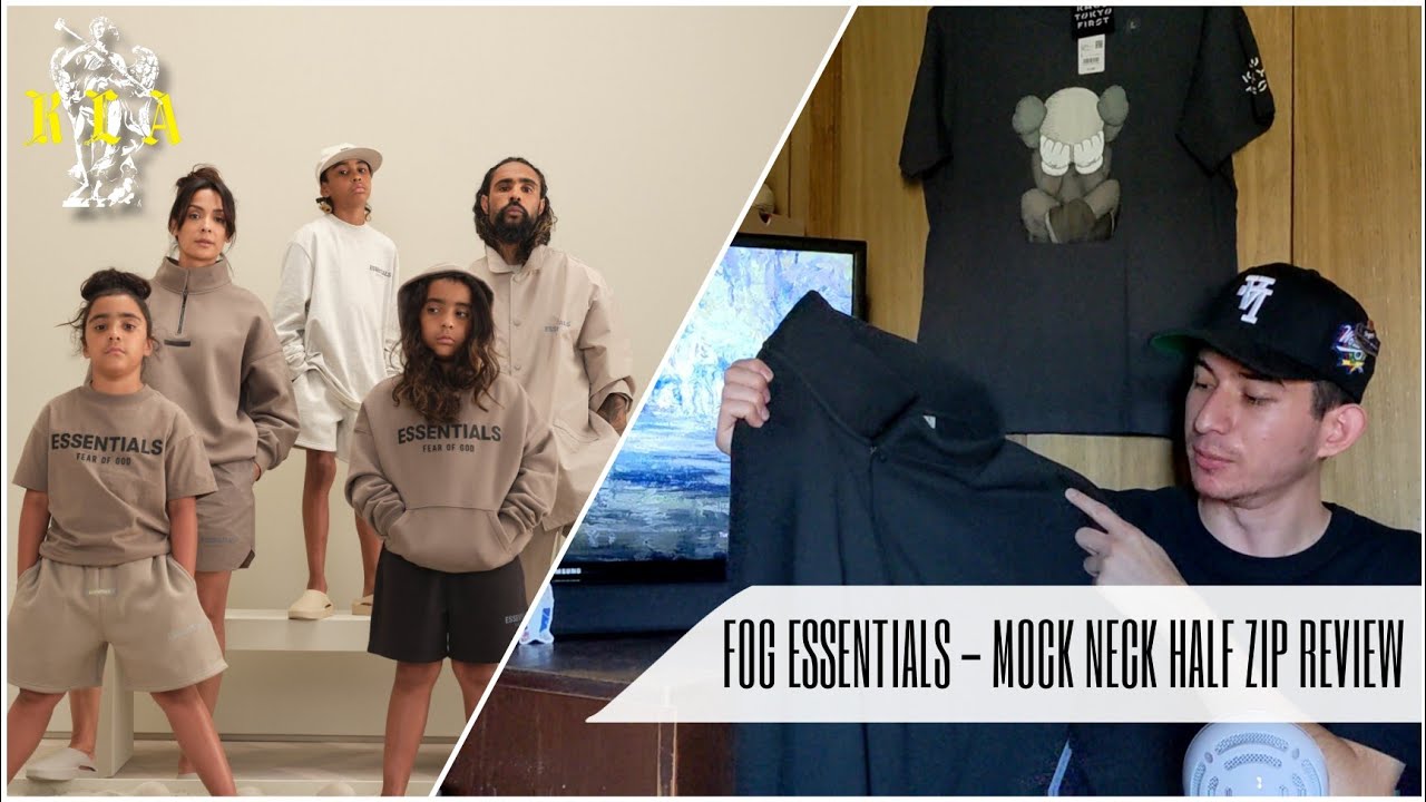 Fear of God Essentials SS21 - Mock Neck Half Zip Review/ Sizing/ On body