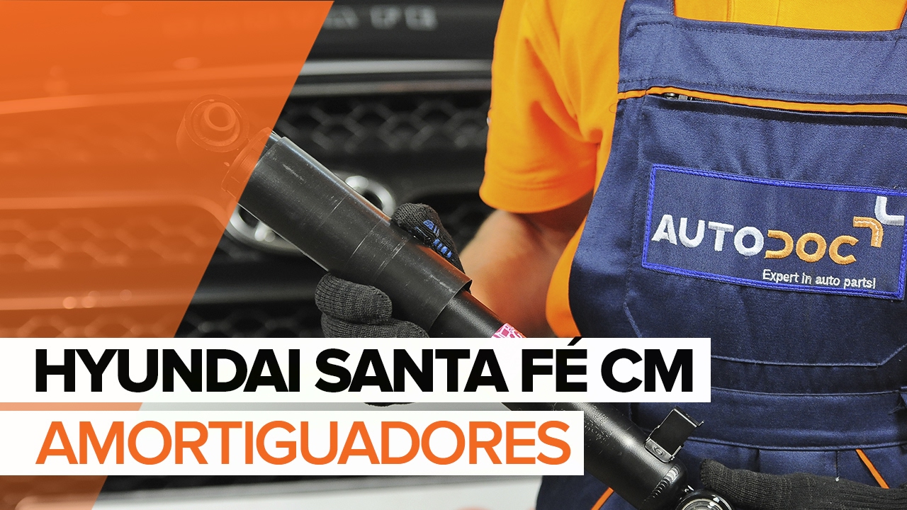 Cómo cambiar amortiguadores traseros en HYUNDAI SANTA FÉ CM INSTRUCCIÓN | AUTODOC