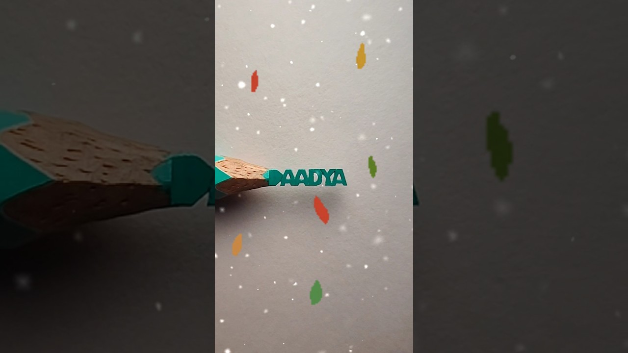 #aadya #name #pencilart #pencilcarving
