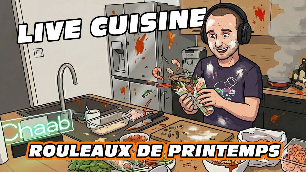 Live cuisine - Rouleaux de printemps à la Chaab !