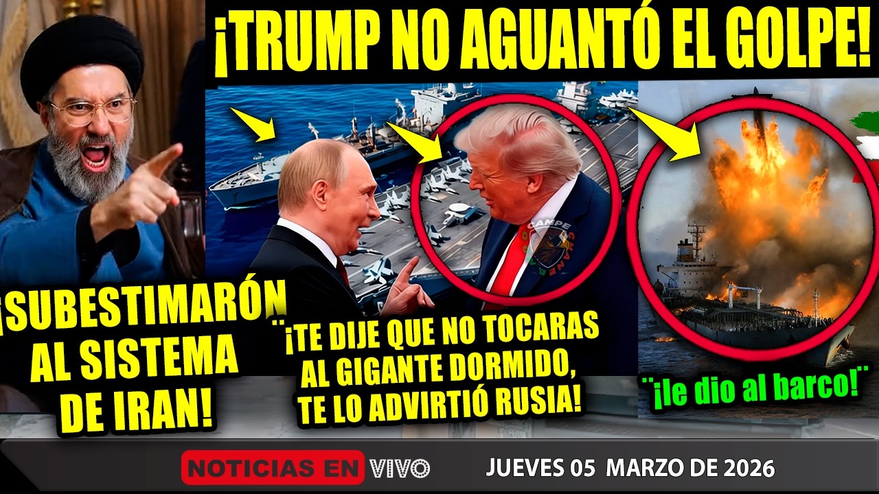 SE ACABÓ! TRUMP NO AGUANTÓ EL GOLPAZO DE HOY ¡IRAN TOCO LOS BARCOS! RUSIA Y CHINA AL QUITE PETROLERO