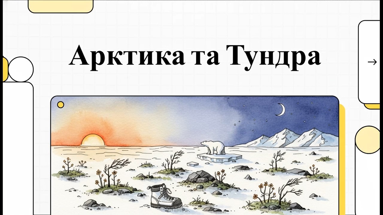 ❄️ АРКТИКА ТА ТУНДРА: Там, де земля промерзла назавжди 🦌🧊