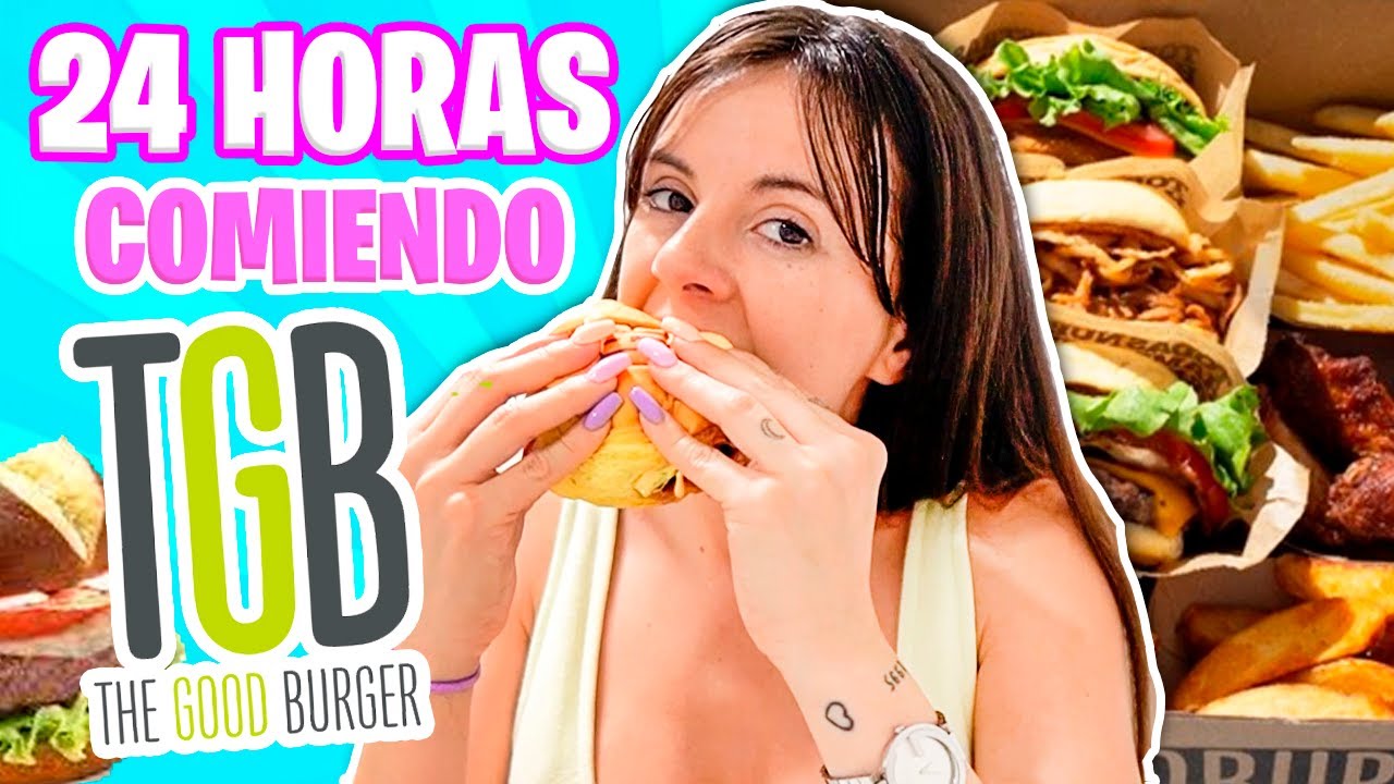 24 HORAS COMIENDO COMIDA DE TGB 🍔 (THE GOOD BURGUER) 🍟 Reto * no lo hagáis 😥 Gigiis