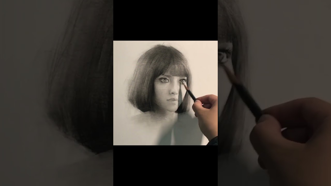 头像，写实素描，画画 #art #drawing #painting #sketch #artist #artwork #charcoal #photography #oilpainting