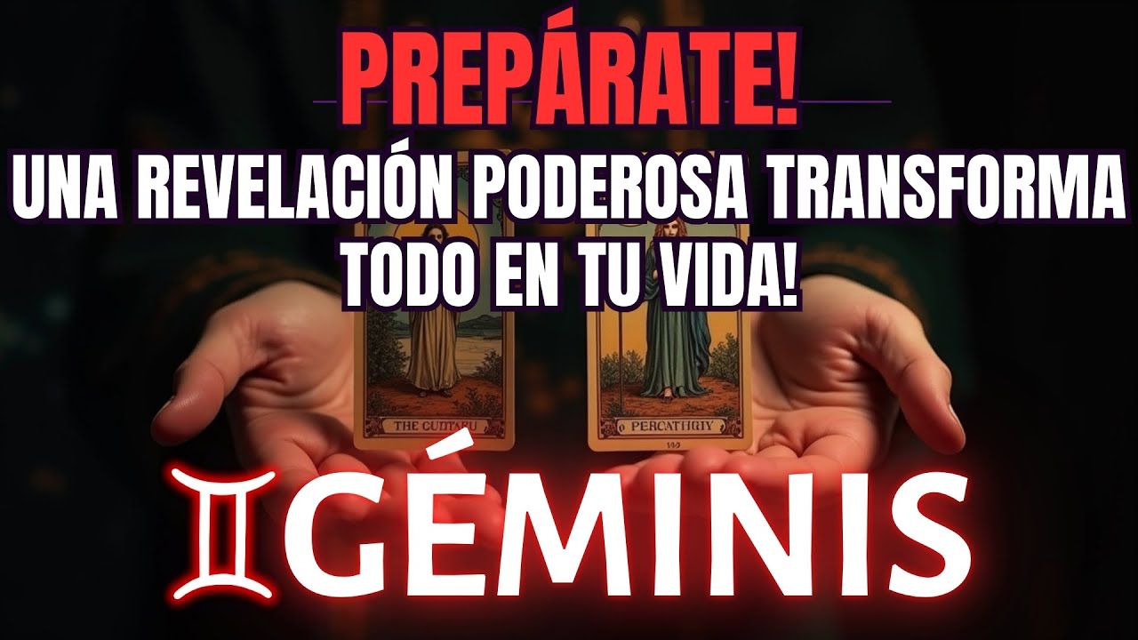 GÉMINIS ♊⚡ ALGO INESPERADO ESTÁ SUCEDIENDO… TU FUTURO CAMBIARÁ AHORA 💥 Y NADA SERÁ IGUAL PARA TI