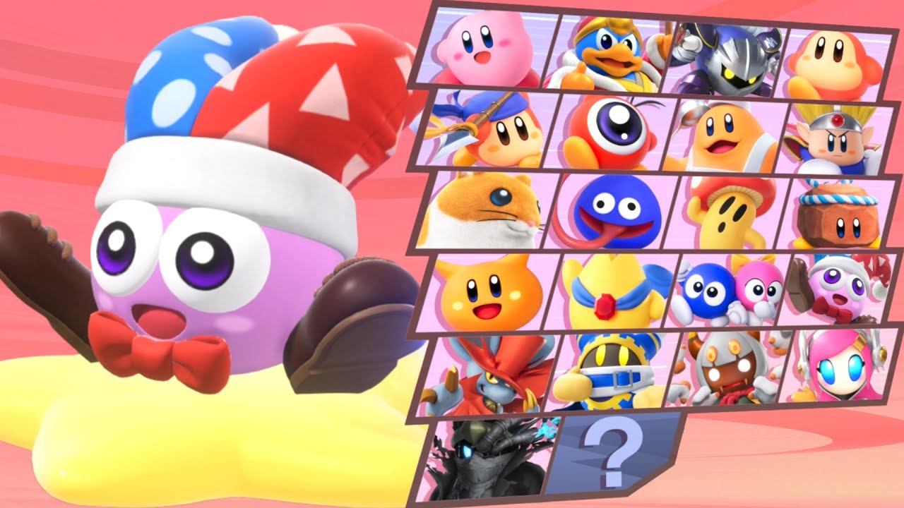 Kirby Air Riders - All Characters