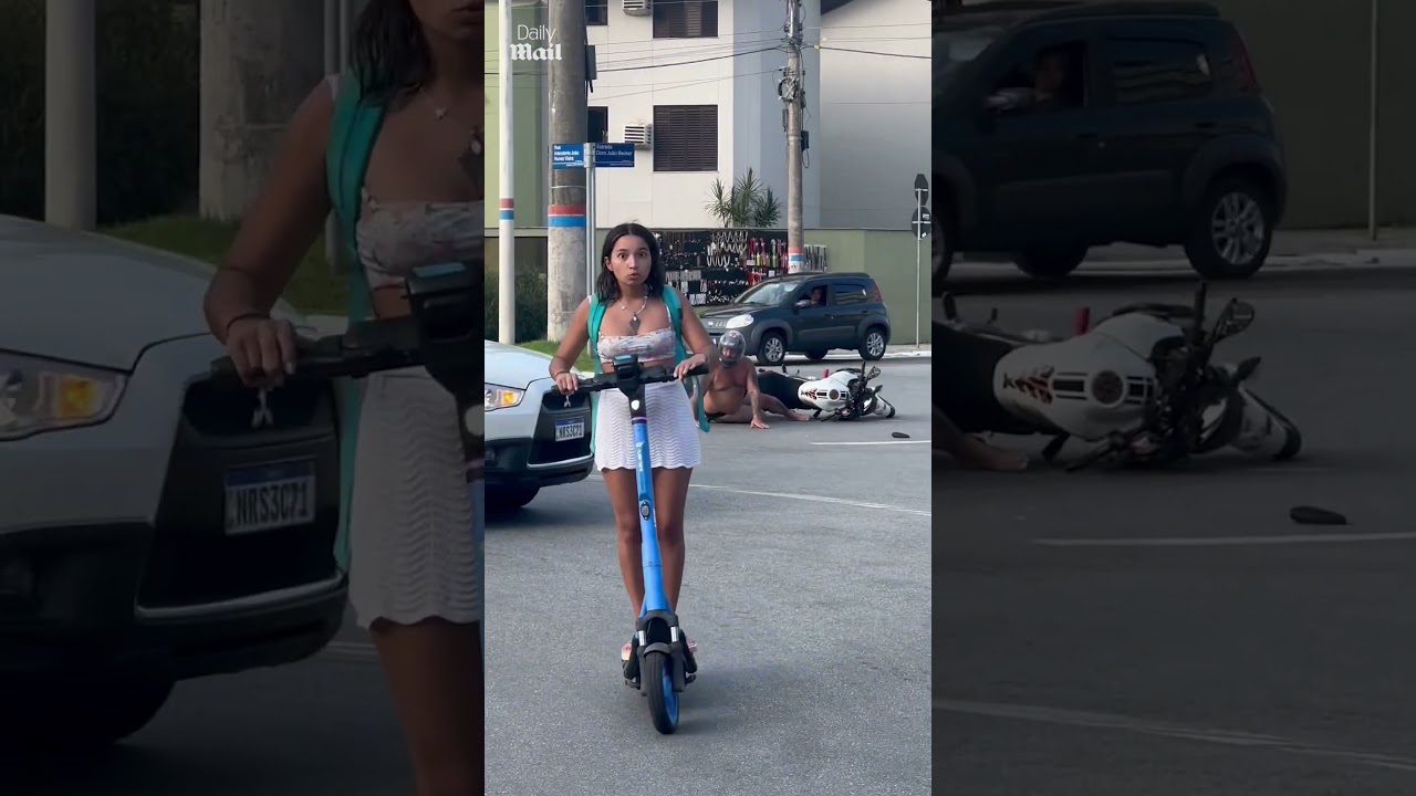 Scooter video turns into absolute chaos