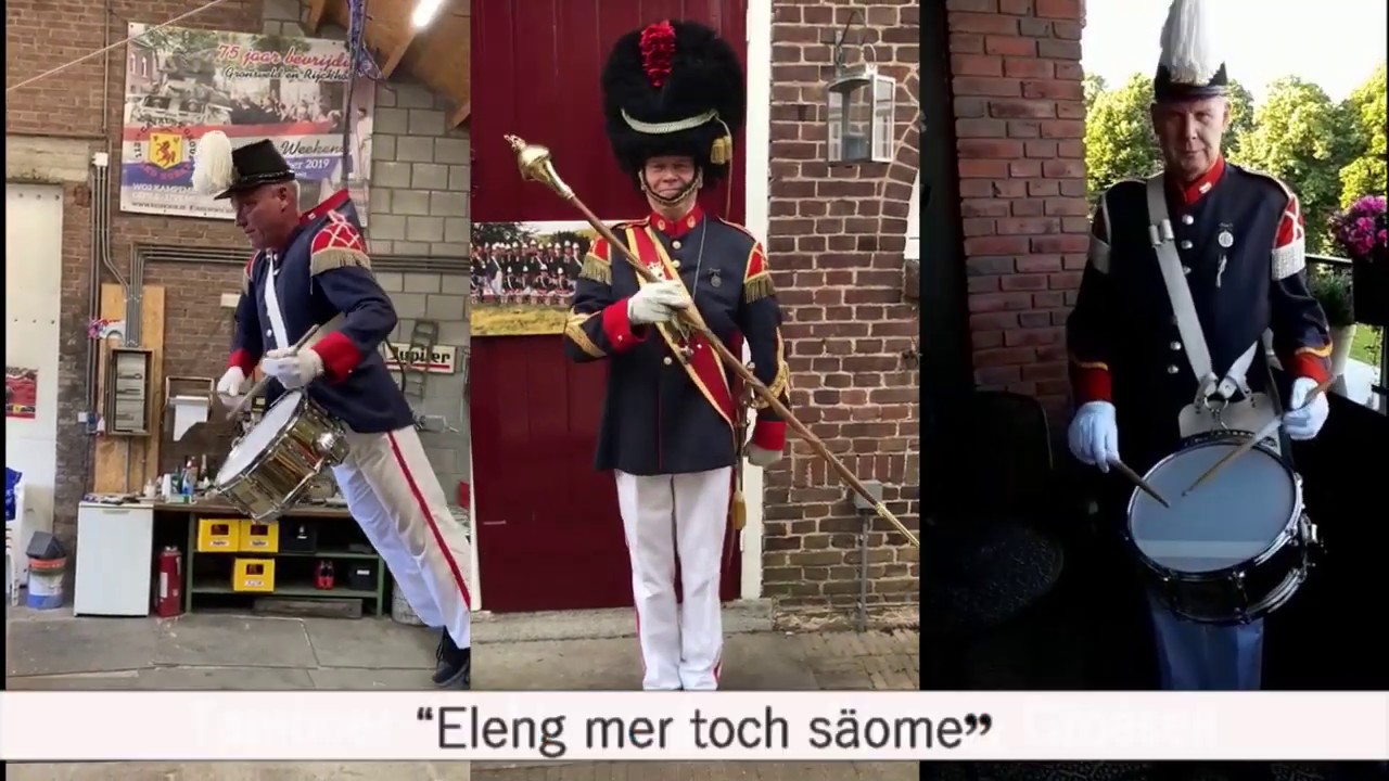 Eleng mer toch säome.  Tamboers Koninklijke Schutterij Gronsveld