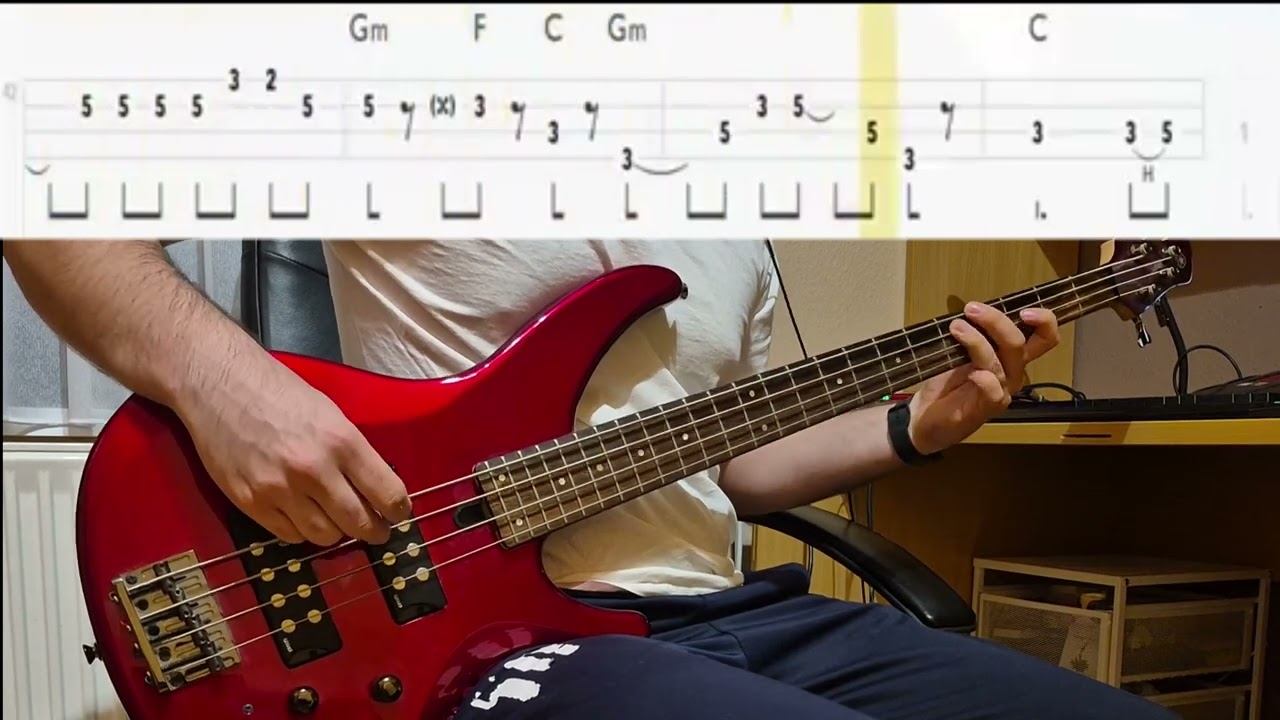 Queen - Don't Stop Me Now Bass Cover by Geri Barnabás +TAB