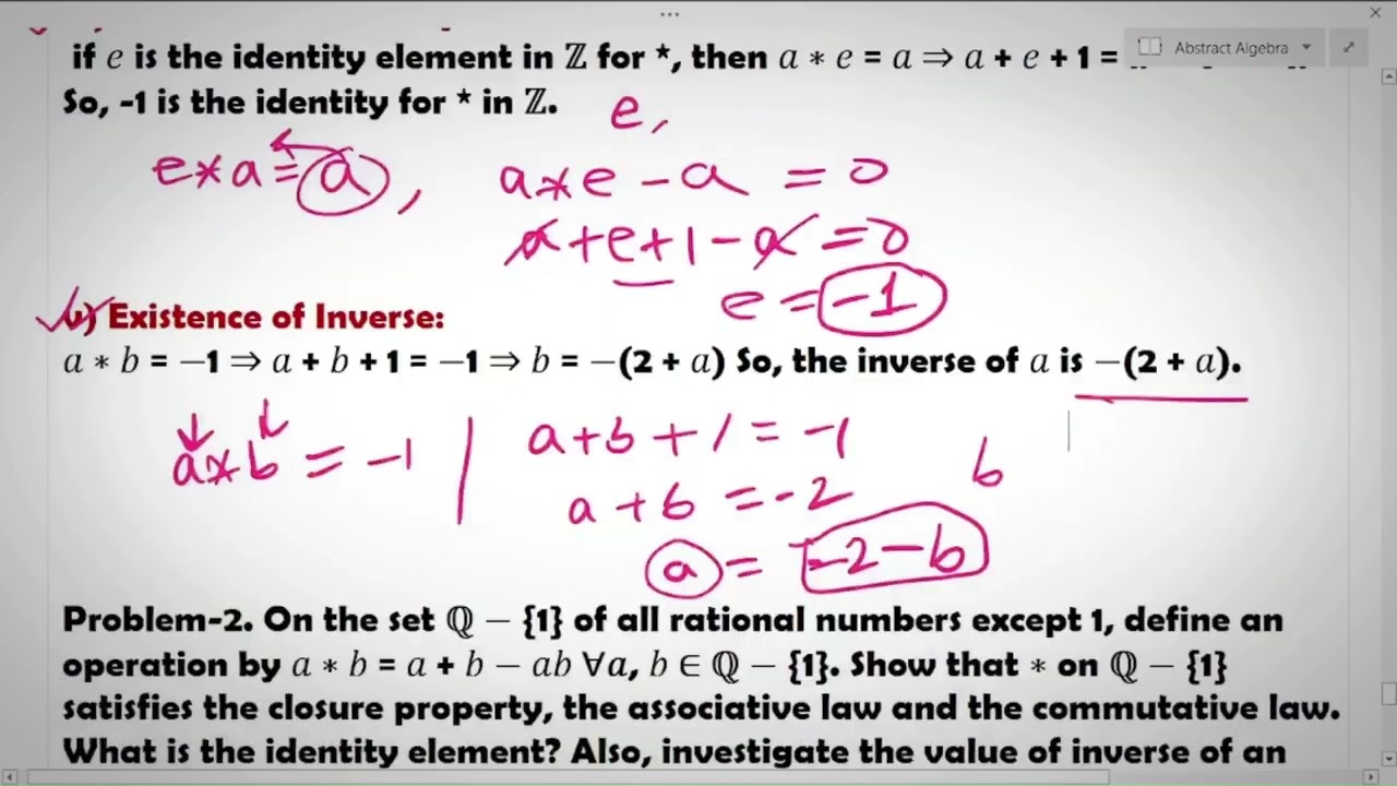 Exercise on group theory