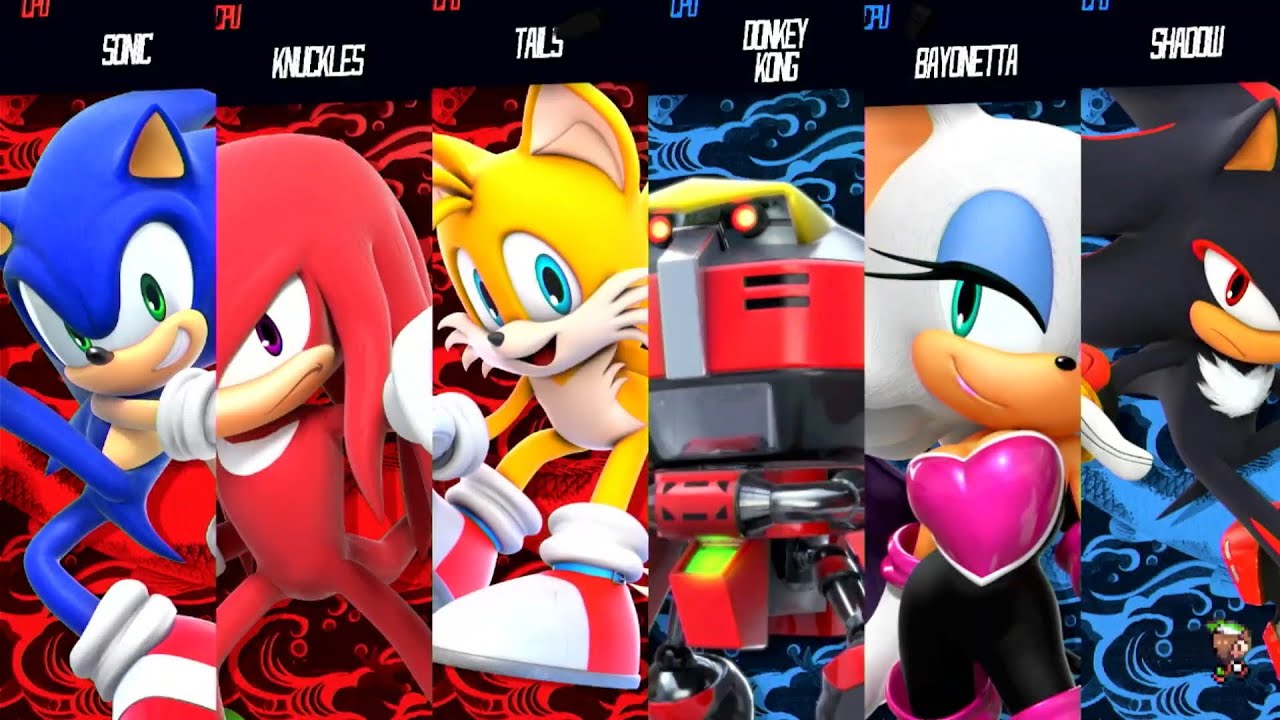 Team Dark Vs Team Sonic Round 2 - Requested Smash Bros Battle