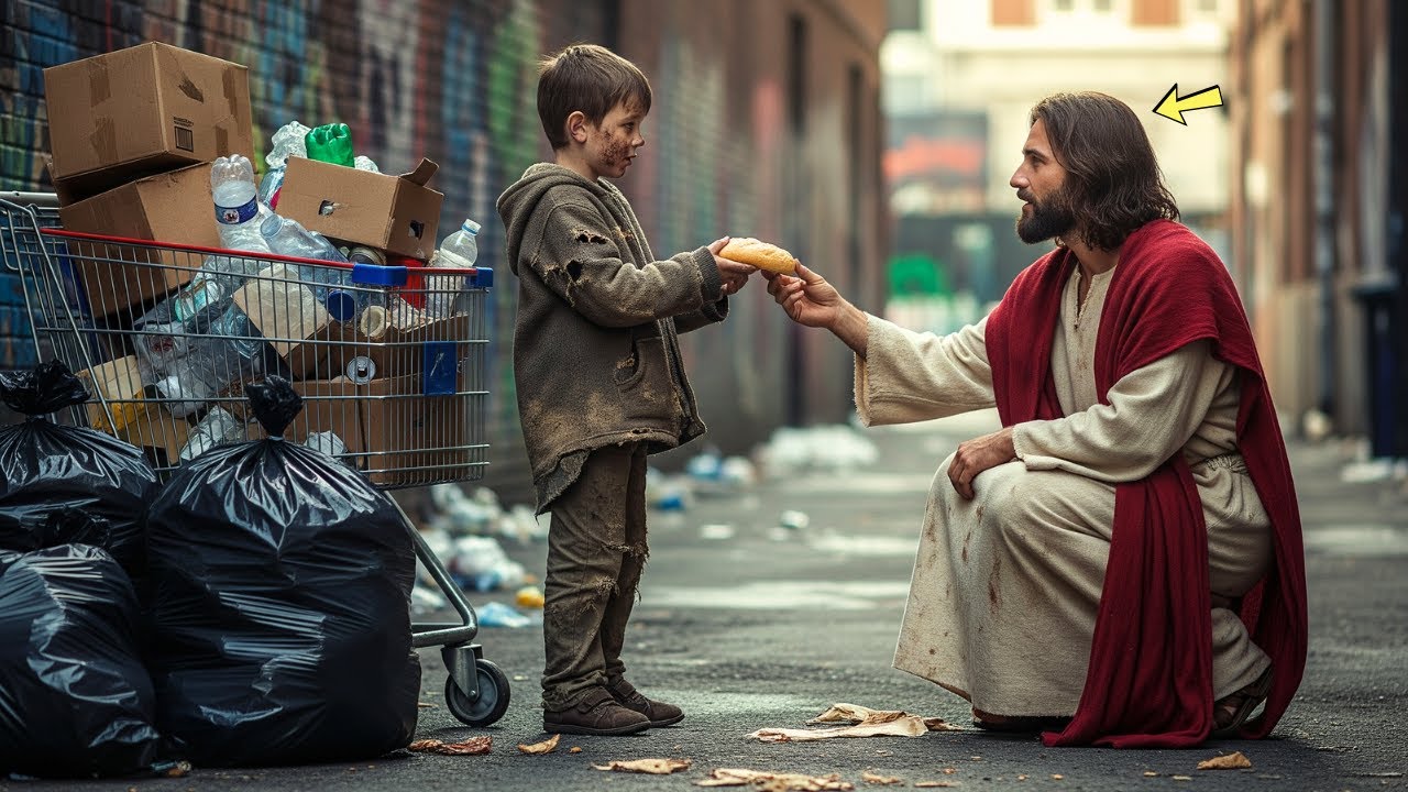 “No me alimento desde hace 2 días, pero quédese con el pan” dijo el niño al extraño… Pero era Jesús…