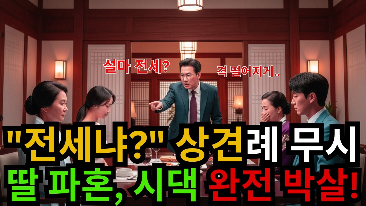 상견례에서 “전세 살아요?” 무시한 예비 시댁… 다음 날 파혼 통보한 이유