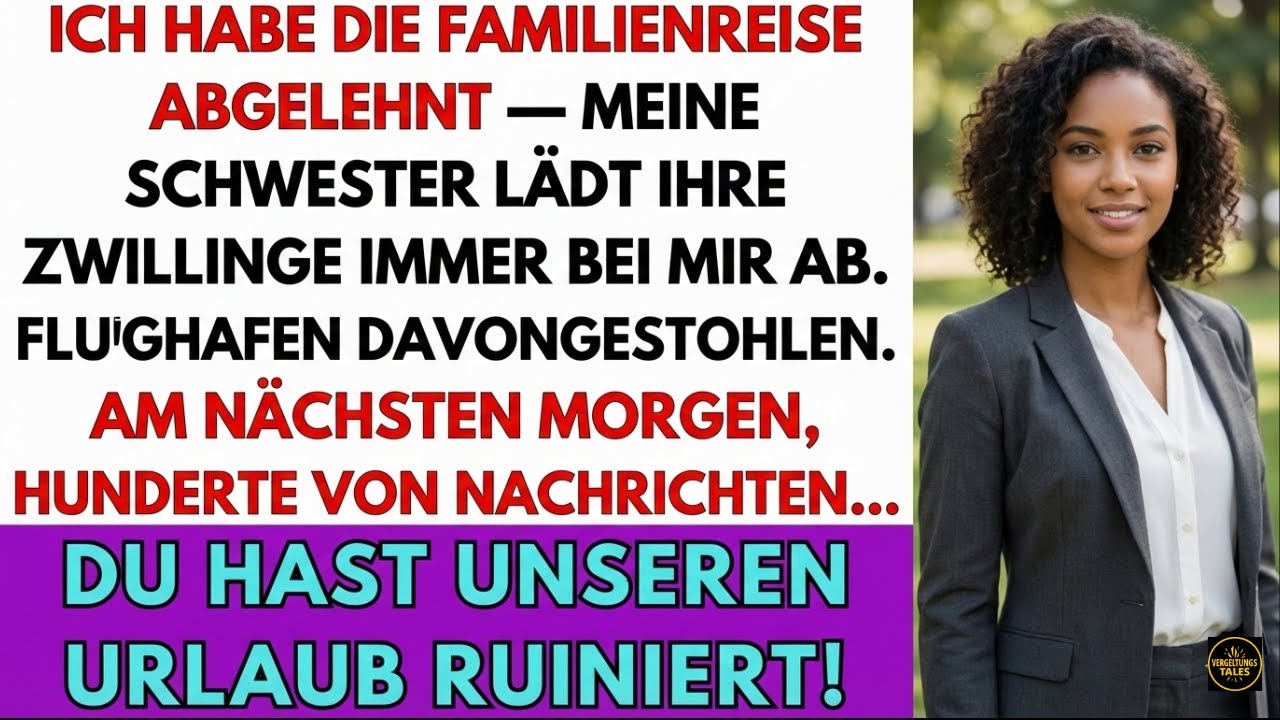 Meine Familie und meine Schwester sagten: „Du hast unseren Urlaub ruiniert!“ – weil ich …