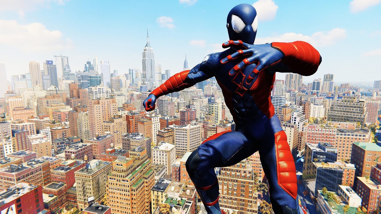 Spider-Man PS4 - Captain Spider-Man Electro Suit Combat & Free Roam Gameplay
