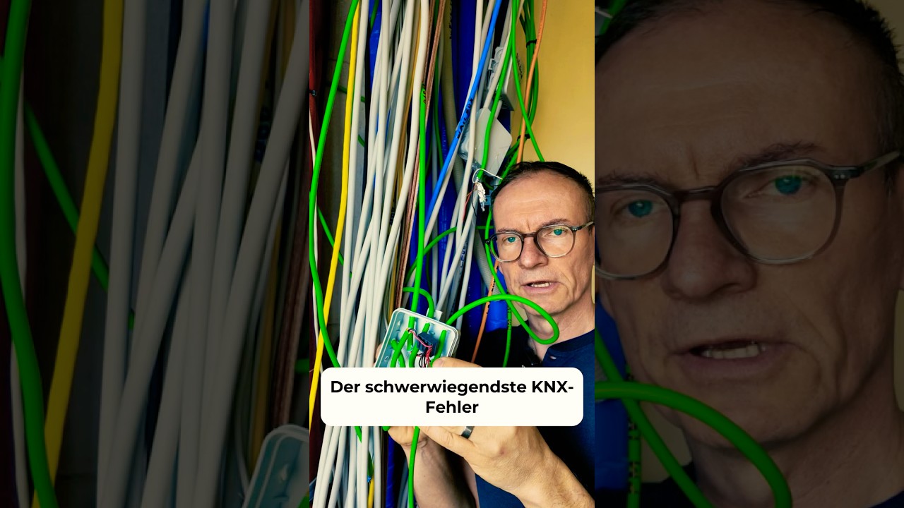 #knx DER SCHWERWIEGENDSTE KNX #fehler AUF DER #baustelle #kabel #hausbau #elektroinstallation #diy
