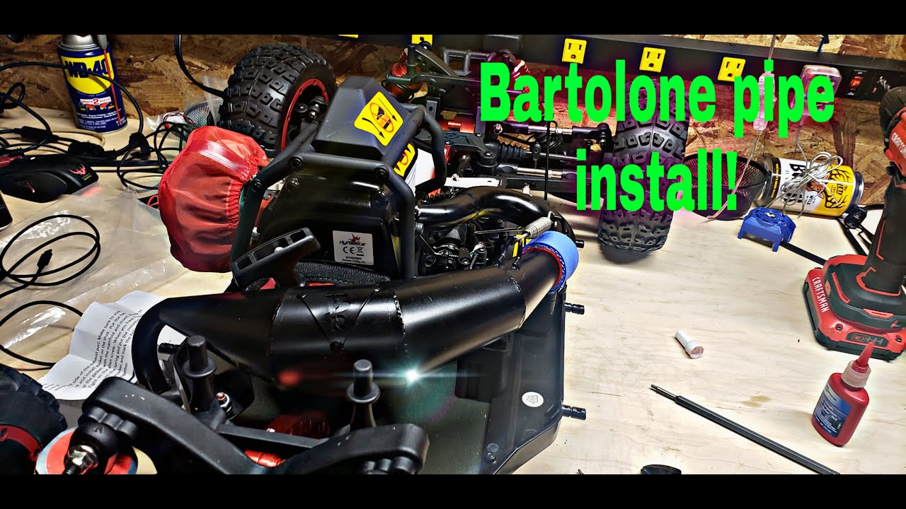 Losi DBXL Bartolone pipe install