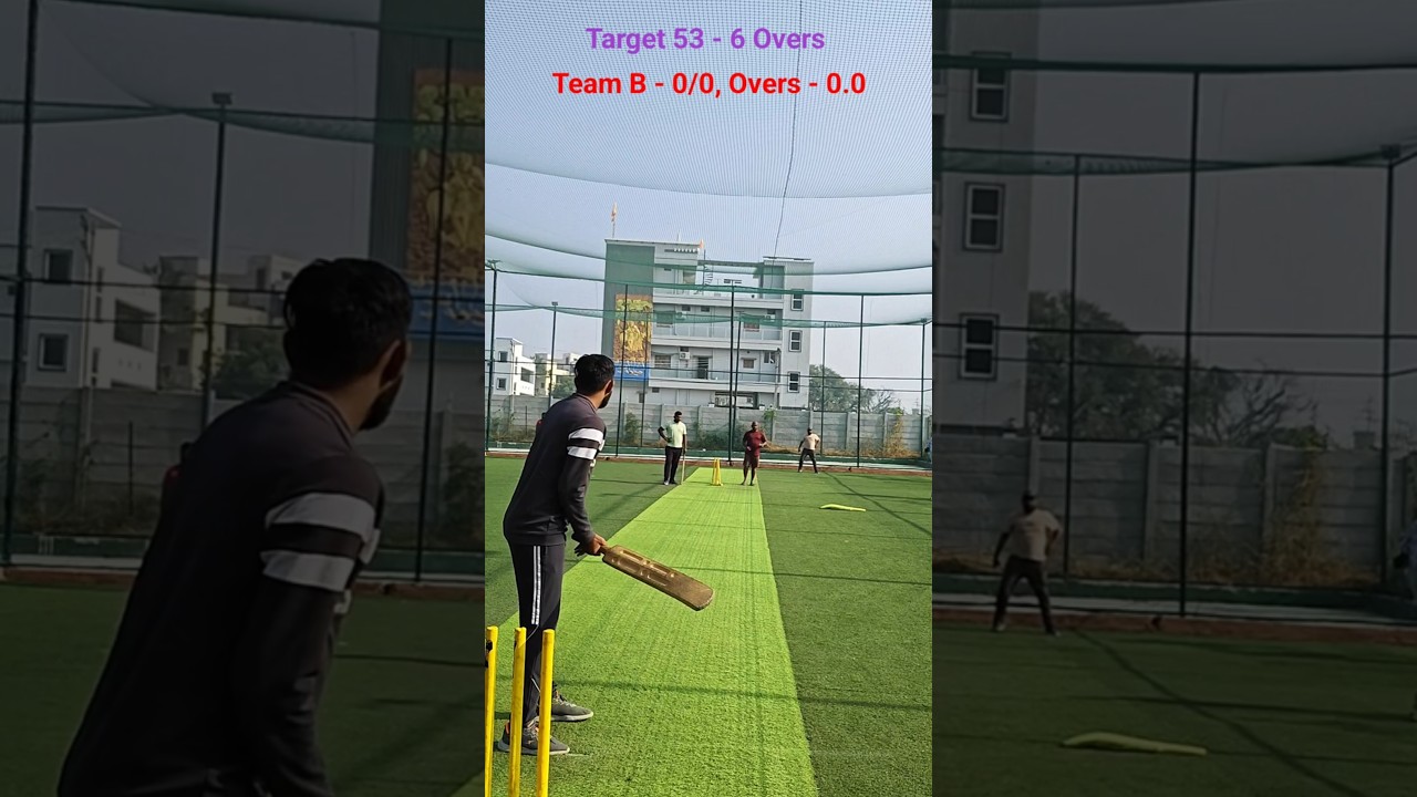 53 Needed in 36 Balls | 2nd innings #batandpaddle #runchase #chasing #cricket #boxcricket #ytshorts