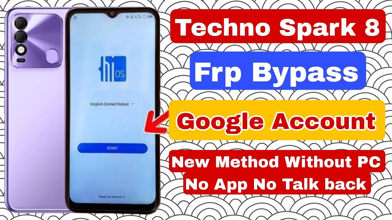 Techno Spark 8 Frp Bypass | Google Account Bypass No Talkback No App install needed 2025