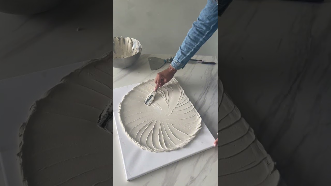 Art texturé motif coquillage | Textured art shell pattern