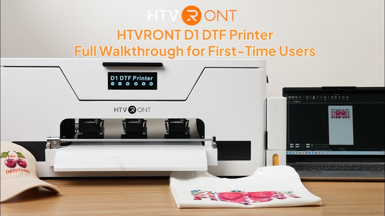 HTVRONT D1 DTF Printer🖨 - Full Walk through for First-Time Users🌟