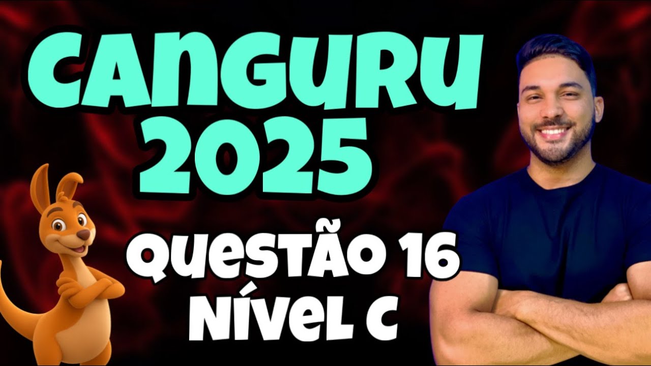 RESOLUÇÃO OLIMPÍADA CANGURU DE MATEMÁTICA 2025 - NÍVEL C - No retângulo ABCD, os pontos E e F foram