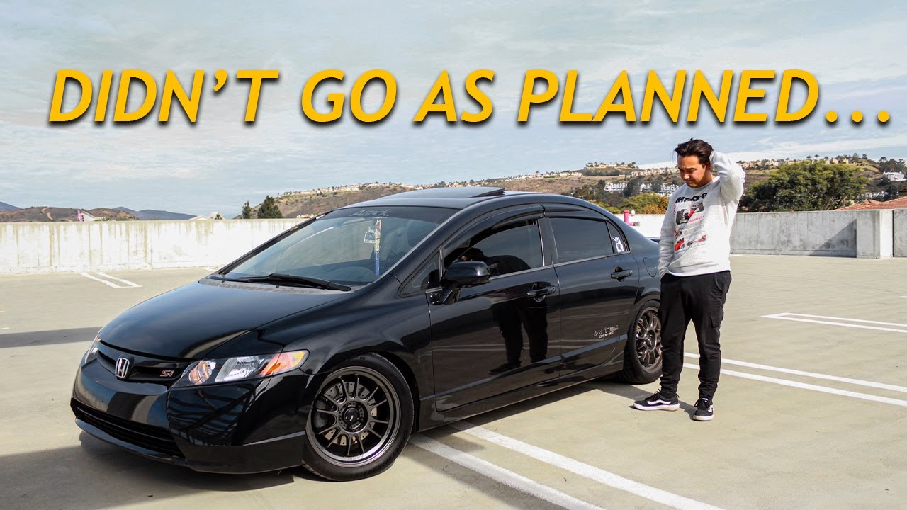 Rolling Fenders & installing New Tire Set Up On My 8th Gen Civic Si