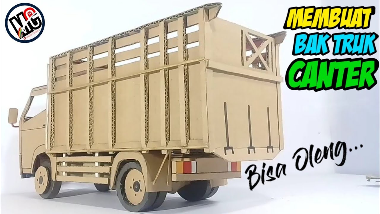Cara Membuat Bak Miniatur Truk Canter dari Kardus By Maula Creator