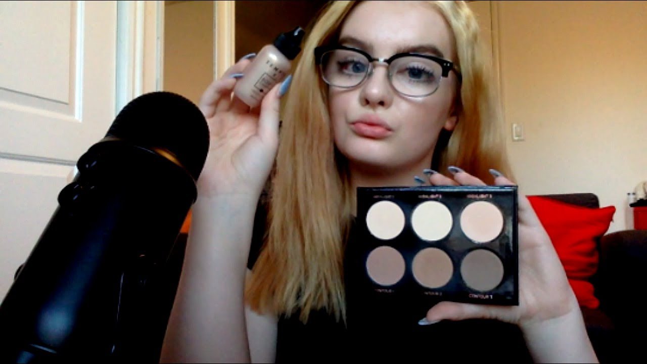 Makeup Unboxing + Gum Chewing! (ASMR) Tapping, Mouth Sounds