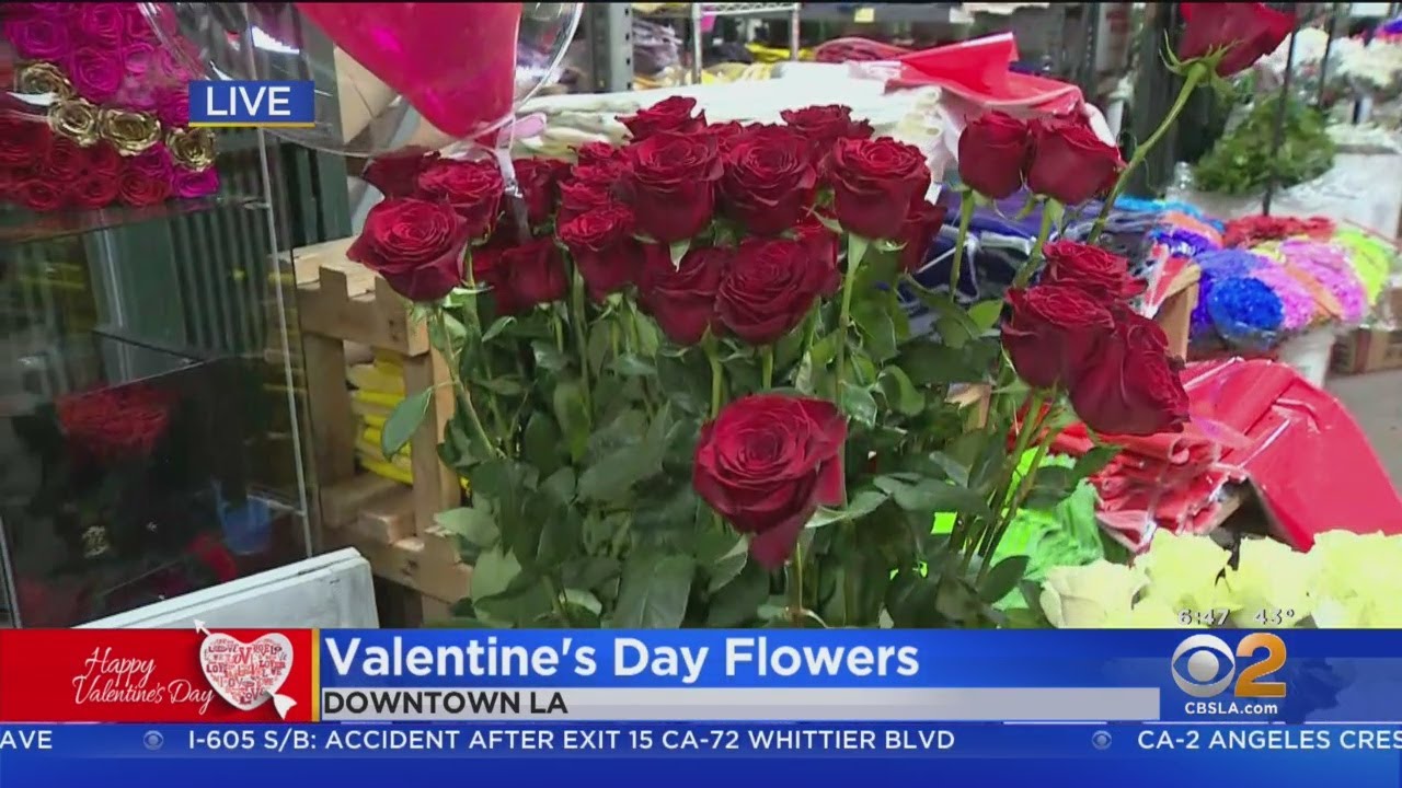 Valentine's Day Is In Full Swing At California Flower Mall